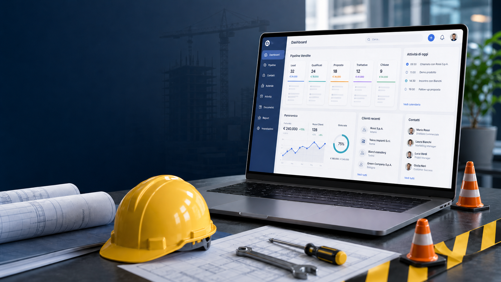 crm-web.it - lavori in corso per applicativo CRM web